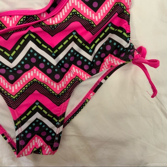 PSNY Lot of 2 Girls Tankini & 1 Piece Swimsuits Size 12 - Picture 9 of 10